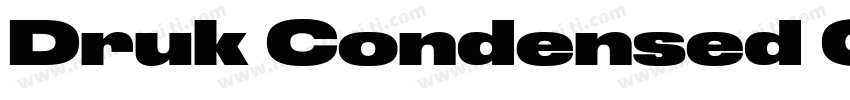 Druk Condensed Cyr S字体转换